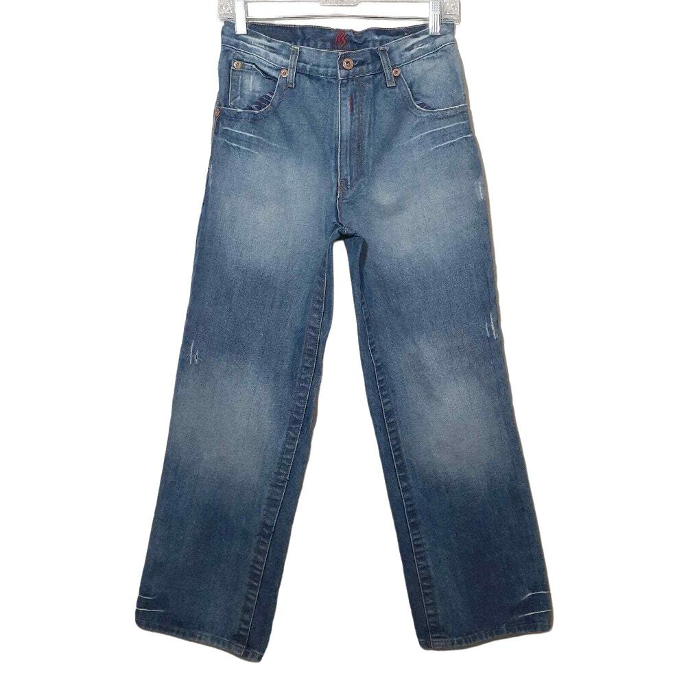 vintage Red Snap boys relaxed fit jeans 16 blue denim 10" rise 29" inseam Y2K